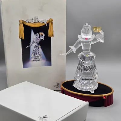 LOT 125: Swarovski SCS 2000 Masquerade Columbine with Stand/ Both with Original Boxes