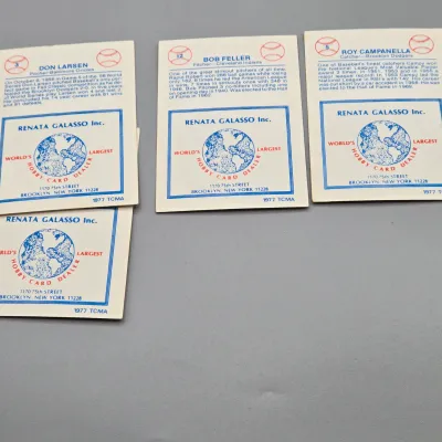 LOT 80: Collection of 1977 TCMA Renata Galasso Baseball Cards