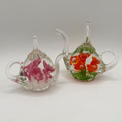 LOT 92: Four Paperweights -Joe St. Clair and More
