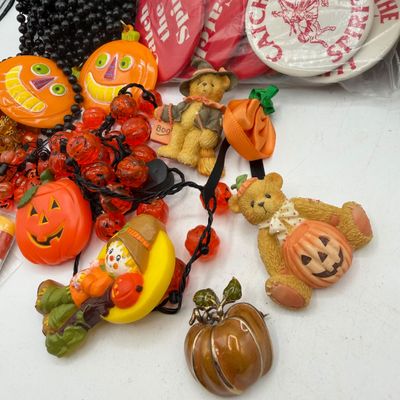 LOT 87: Collection of Holiday Pins, Earrings and More