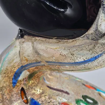 LOT 136: Damaged/Repaired Murano-style Fish and Murano Bird Figurines