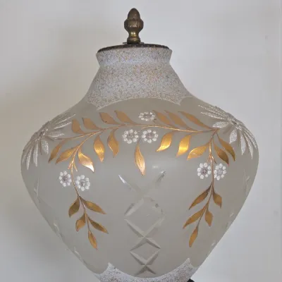 LOT 69: Pair of Vintage Victorian-style Figural Banquet and Parlor Table Lamps/ 30" Tall