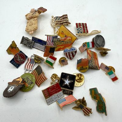 LOT 85: Big Lot of Political Pins. Buttons and More