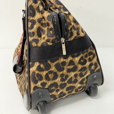 LOT 167: Brighton Leopard Print Rolling Bag w/ Hidden Handle
