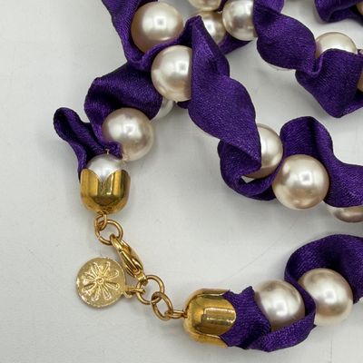 LOT 82: Isaac Mizrahi Live Earrings and Two Necklaces (18" and 40")