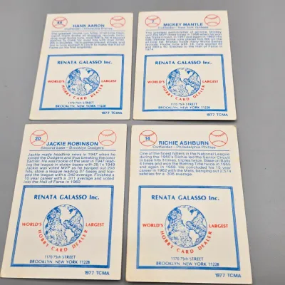 LOT 80: Collection of 1977 TCMA Renata Galasso Baseball Cards