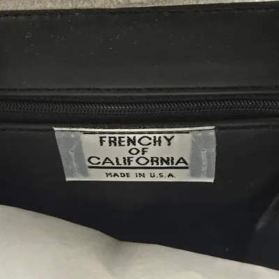 LOT 154: Frenchy of California White Leather Vintage Saddle Crossbody Bag