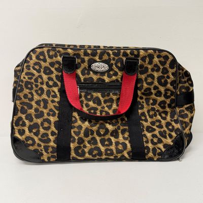 LOT 167: Brighton Leopard Print Rolling Bag w/ Hidden Handle