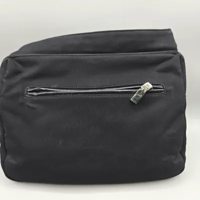 LOT 145: Black Nylon Crossbody Shoulder Bag with an Adjustable Strap by Hobo International