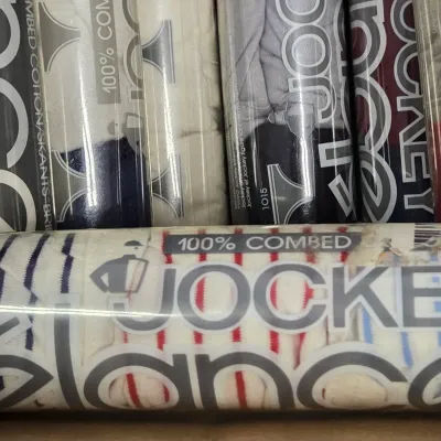 LOT 56: Multiple Jockey Elance Men's Tube Bikini Underwear Packages Sizes Medium and Large/ NIP
