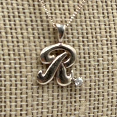 LOT 161: Sterling Silver Jewelry - Tennis Bracelet, Necklace w/ Pendant, Gold Vermeil Chain - 18.6 gtw