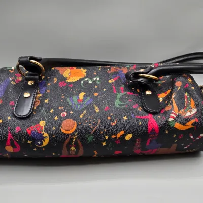 LOT 159: Piero Guidi Magic Circus Black Shoulder Bag