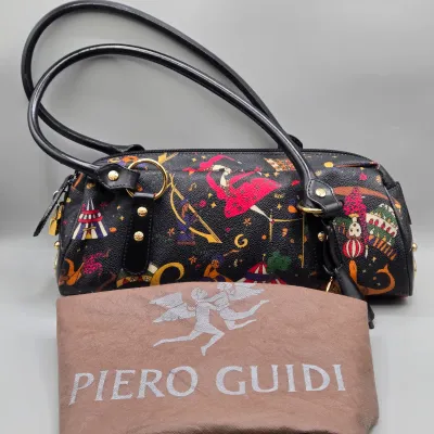 LOT 159: Piero Guidi Magic Circus Black Shoulder Bag