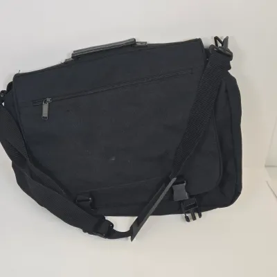LOT 63: Seyfocnia Leather Laptop Briefcase, AUVON Seat Cushion, Collection of Men's Handkerchiefs, and More