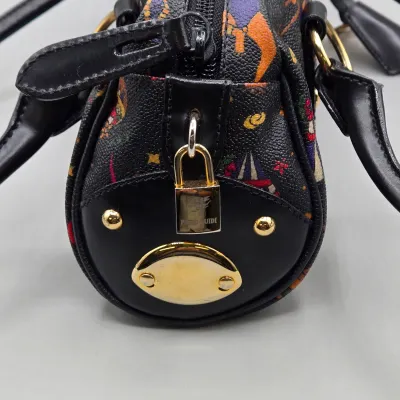LOT 159: Piero Guidi Magic Circus Black Shoulder Bag