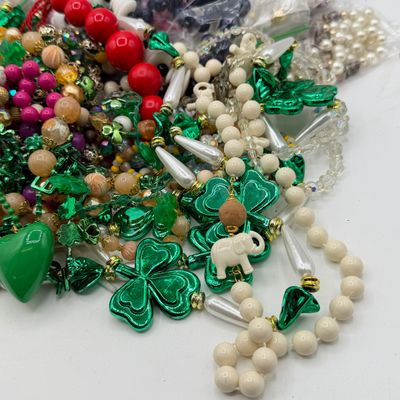 LOT 91: Big Lot of Beaded Necklaces and Craft / Repair Jewelry