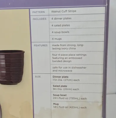 LOT 72: Martha Stewart Everyday 16-piece Dinnerware Set/ NIB
