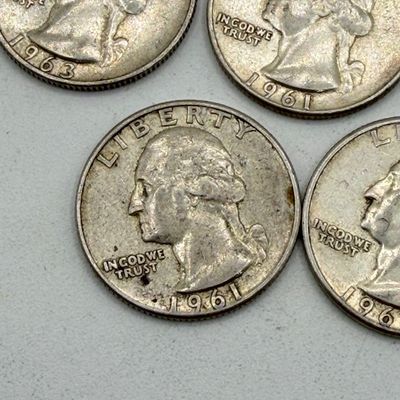 LOT 169: 1960s Silver Quarters (10) - 90% Silver
