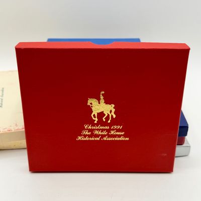 LOT 96: White House Commemorative Christmas Ornaments and More