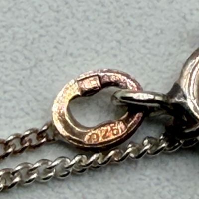LOT 161: Sterling Silver Jewelry - Tennis Bracelet, Necklace w/ Pendant, Gold Vermeil Chain - 18.6 gtw