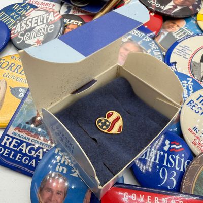 LOT 85: Big Lot of Political Pins. Buttons and More