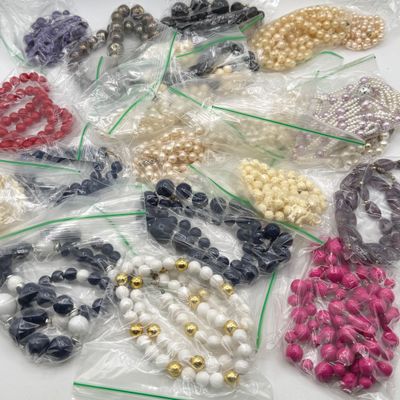 LOT 91: Big Lot of Beaded Necklaces and Craft / Repair Jewelry