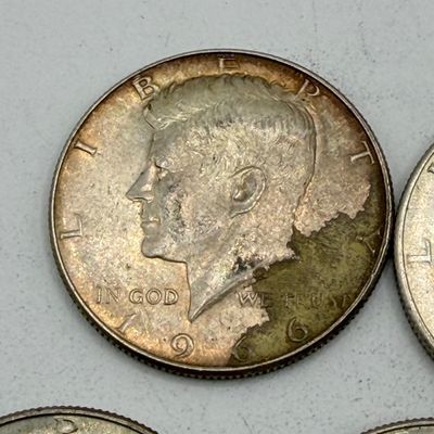 LOT 175: Kennedy Half Dollar Coins (12) 1966, 1967 - 40% Silver