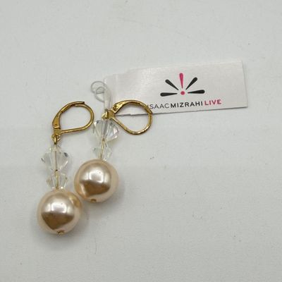 LOT 82: Isaac Mizrahi Live Earrings and Two Necklaces (18" and 40")