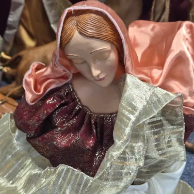 LOT 75: Vintage Dromedary Camel Figurines and Nativity Set Including 3 Kings, Mary, Joseph, Baby Jesus, and More