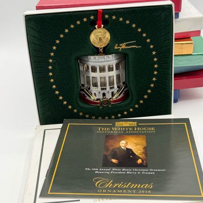 LOT 93: White House Commemorative Christmas Ornaments and More