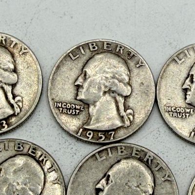 LOT 172: 1950s US Quarters (11) - 90% Silver