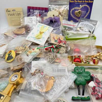 LOT 89: Big Costume Jewelry Collection - Holiday Novelties and More