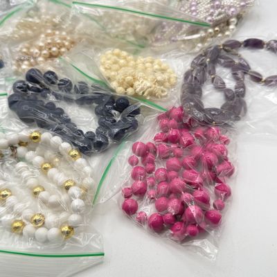 LOT 91: Big Lot of Beaded Necklaces and Craft / Repair Jewelry