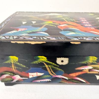 LOT 164: Vintage Jewelry Boxes with Costume Jewelry Collection Plus Craft / Repair Items