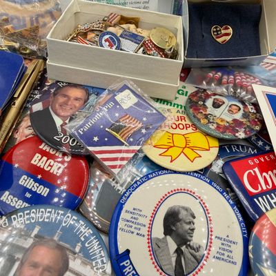LOT 85: Big Lot of Political Pins. Buttons and More