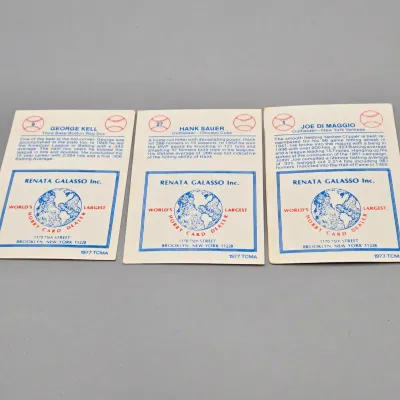 LOT 80: Collection of 1977 TCMA Renata Galasso Baseball Cards
