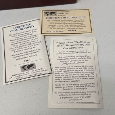 LOT 163: Princess Diana Memorabilia - Commemorative Plate - Pin Collection and More
