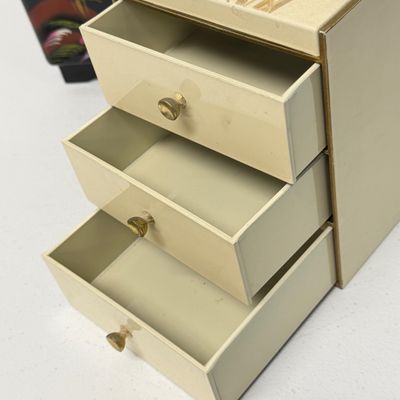 LOT 164: Vintage Jewelry Boxes with Costume Jewelry Collection Plus Craft / Repair Items