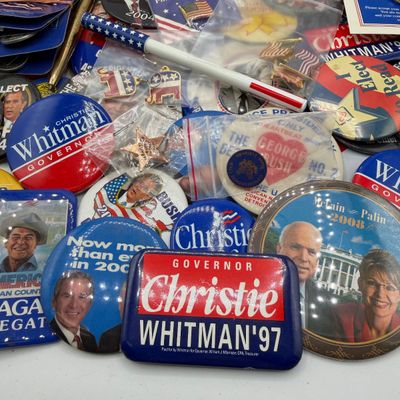 LOT 85: Big Lot of Political Pins. Buttons and More