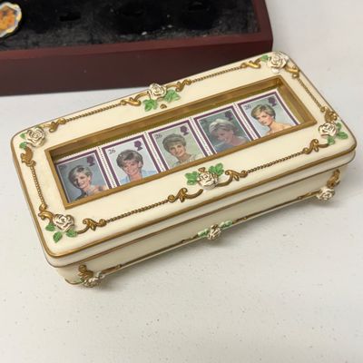 LOT 163: Princess Diana Memorabilia - Commemorative Plate - Pin Collection and More