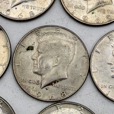 LOT 171: Kennedy Half Dollar Coins (11) - 1968 - 1969 - 40% Silver