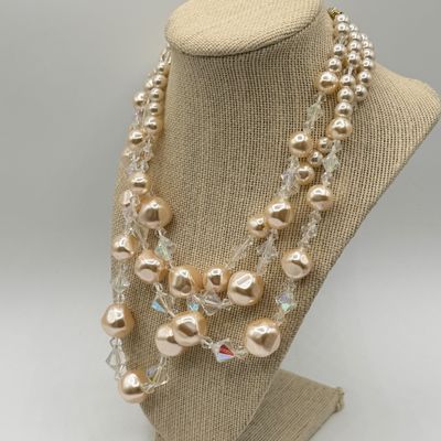 LOT 82: Isaac Mizrahi Live Earrings and Two Necklaces (18" and 40")