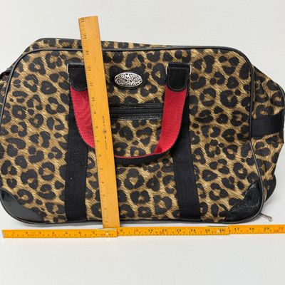 LOT 167: Brighton Leopard Print Rolling Bag w/ Hidden Handle