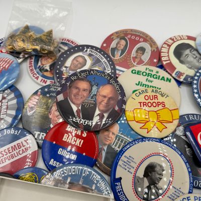 LOT 85: Big Lot of Political Pins. Buttons and More