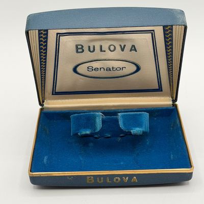 LOT 83: Working Vintage 1962 Bulova Senator Watch w/ 10K RGP Bezel in Original Case