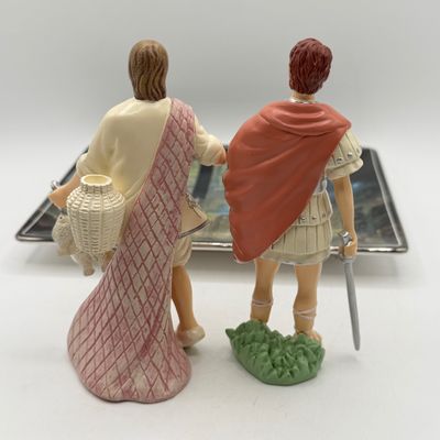 LOT 100: Bradford Exchange Collectibles - Nativity Figurines and World Trade Center Collectible Plate