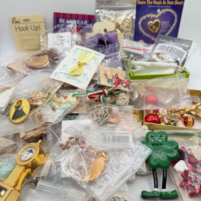 LOT 89: Big Costume Jewelry Collection - Holiday Novelties and More