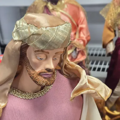 LOT 75: Vintage Dromedary Camel Figurines and Nativity Set Including 3 Kings, Mary, Joseph, Baby Jesus, and More