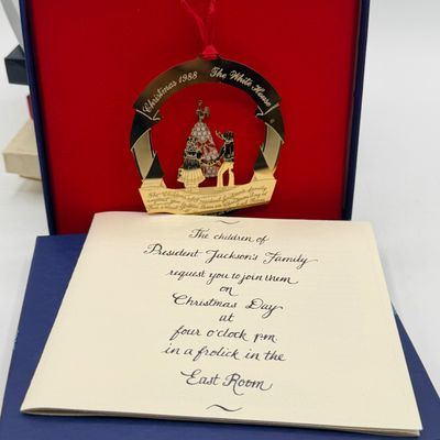 LOT 96: White House Commemorative Christmas Ornaments and More
