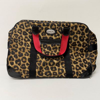 LOT 167: Brighton Leopard Print Rolling Bag w/ Hidden Handle